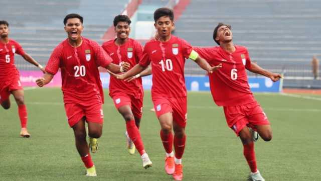দুই গোলে এগিয়ে থেকেও হতাশার ড্র বাংলাদেশের