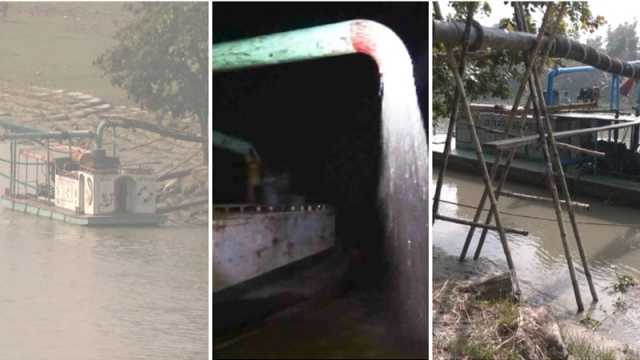 ইজারার ১৬ কোটি টাকা তুলতে শতাধিক ড্রেজার