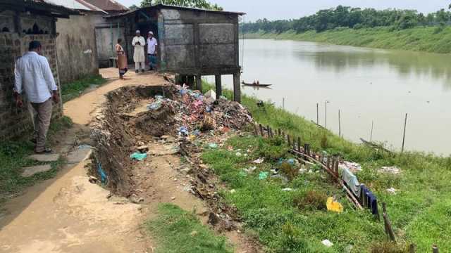 বছরজুড়ে ভাঙছে কুশিয়ারা বিলীন বসতঘর, ফসলি জমি