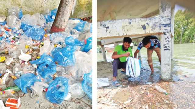 প্লাস্টিক পলিথিন বিষে বিপদে সুন্দরবন