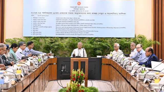 একনেক বৈঠক শেষে রুদ্ধদ্বার আলোচনায় উপদেষ্টারা