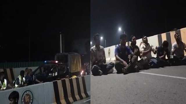 আওয়ামী লীগ নিষিদ্ধের দাবিতে ভাঙ্গা এক্সপ্রেসওয়ে অবরোধ