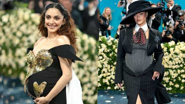 মেট গালায় বেবি বাম্প নিয়ে হাটলেন রিহানা ও কিয়ারা