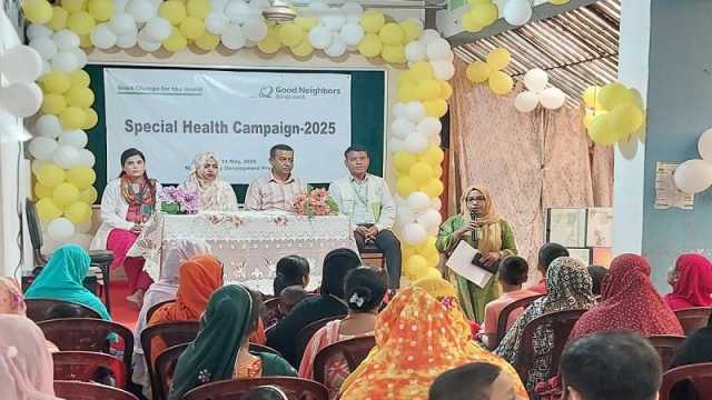 মিরপুরে ‘গুড নেইবারস বাংলাদেশ’র বিশেষ স্বাস্থ্য ক্যাম্পেইন