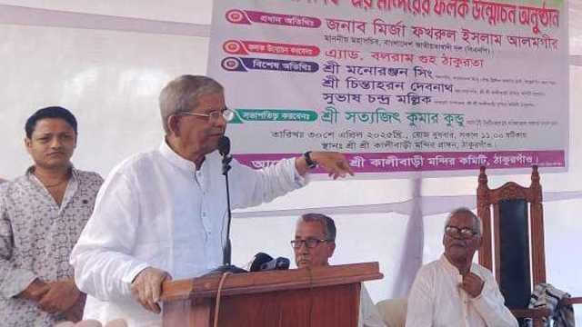 হিন্দু-মুসলিম এক বৃত্তে দুটি ফুল: মির্জা ফখরুল