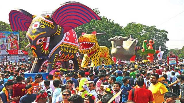 ঢাবির বর্ষবরণ আনন্দ শোভাযাত্রা সকাল ৯টায় শুরু