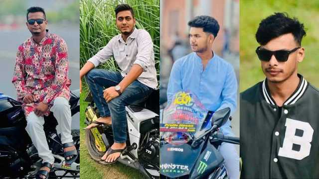 বেপরোয়া দুই মোটরসাইকেলের মুখোমুখি সংঘর্ষে প্রাণ হারাল চার যুবক