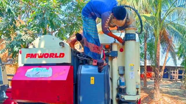 হারভেস্টারের যন্ত্রাংশ চুরি হাওরে ধান কাটায় বিপত্তি