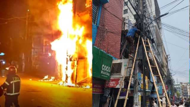শহরজুড়ে তারের জঞ্জাল ১৫ মাসে ৩৬ অগ্নিকাণ্ড