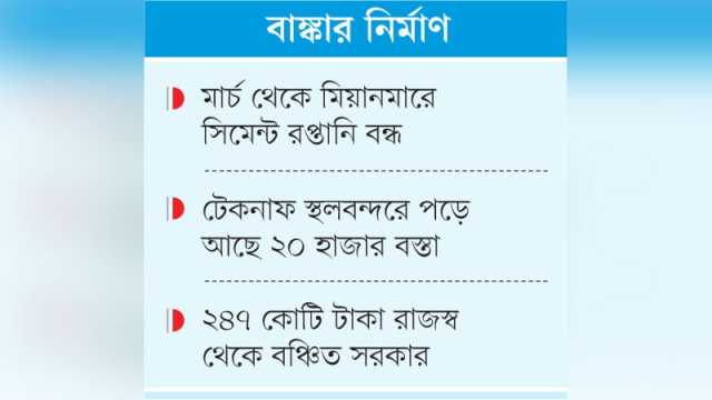 এপারের সিমেন্টে নজর আরাকান আর্মির