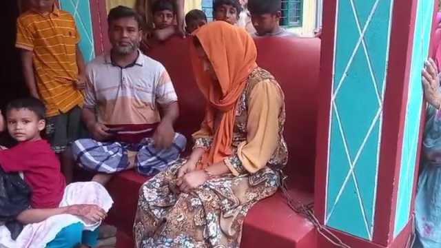 শিকল পরিয়ে স্ত্রীকে খুঁটিতে বেঁধে রাখলেন স্বামী, পাল্টাপাল্টি অভিযোগ