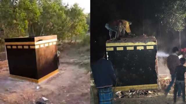ফটিকছড়িতে সেই ঘরটি ভাঙল ছাত্র-জনতা