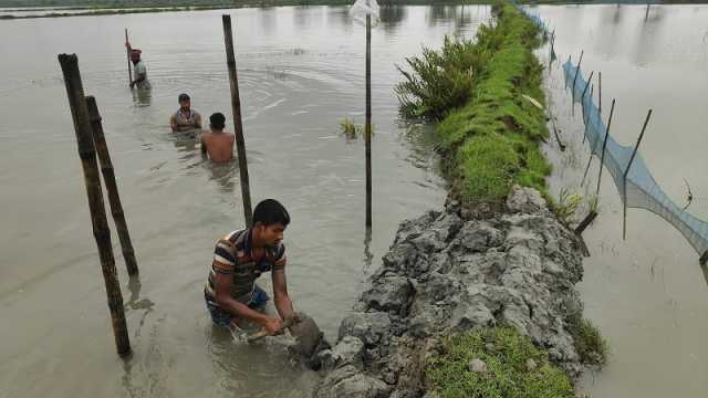 বাগেরহাটে টানা বৃষ্টিতে পানিবন্দি সহস্রাধিক পরিবার