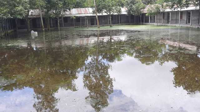 তিন মাস মাঠে হাঁটুপানি ক্লাসে আসে না শিক্ষার্থীরা