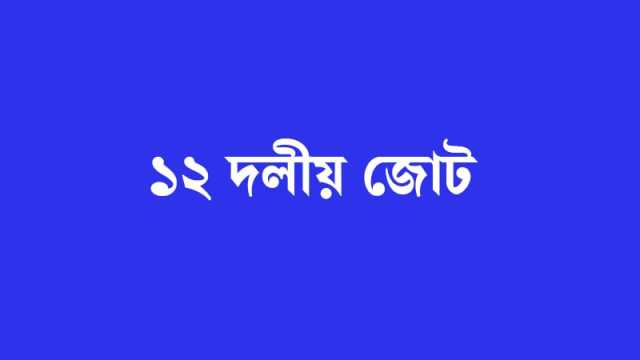 ড. ইউনূস ও তারেকের বৈঠক জাতির জন্য স্বস্তির বার্তা: ১২ দলীয় জোট