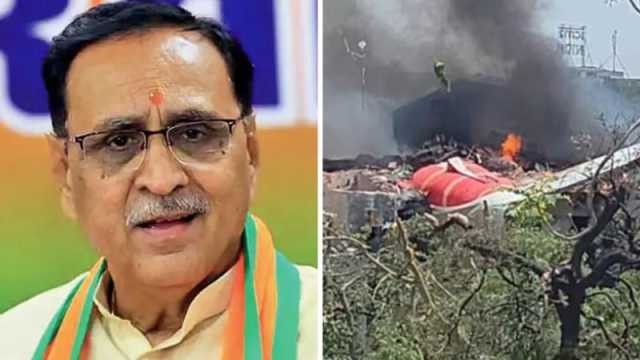 বিধ্বস্ত উড়োজাহাজে ছিলেন গুজরাটের সাবেক মুখ্যমন্ত্রী বিজয়