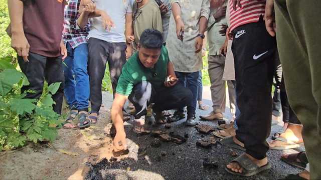 টানলেই উঠছে কার্পেটিং, কাজ বন্ধ করে দিলেন হাসনাত আব্দুল্লাহ
