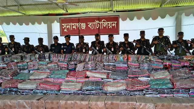 সুনামগঞ্জে জুন মাসে ১৫ কোটি টাকার ভারতীয় পণ্য জব্দ