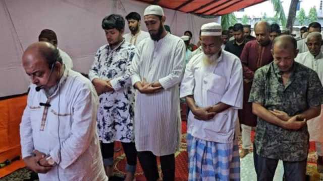 সৌদির সঙ্গে মিল রেখে মৌলভীবাজারে ঈদ উদযাপন