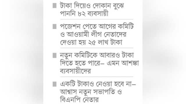 দোকান বুঝে না পেয়ে বিপদে ব্যবসায়ীরা