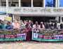 ফতুল্লায় স্বেচ্ছাসেবক দল নেতা মামুন হত্যাকান্ডের বিচারের দাবিতে মানববন্ধন