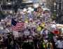যুক্তরাষ্ট্রজুড়ে ট্রাম্পবিরোধী বিক্ষোভ, হাজারো মানুষের অংশগ্রহণ