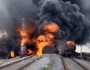 ভারতে ডিজেলবোঝাই মালবাহী ট্রেনে ভয়াবহ আগুন