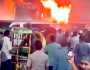 ধোলাইপাড়ে বাসে আগুন